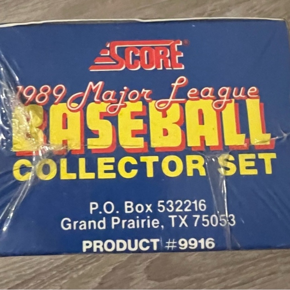 Score 1989 Factory Sealed Major League Baseball Collector "Bo Knows" set
